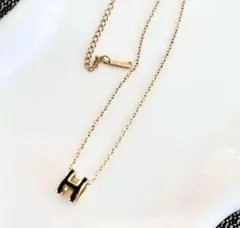 ポップh ネックレス　ブラック　新品
