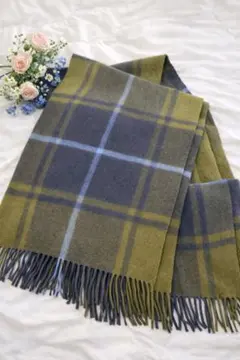 Joshua Ellis カシミヤ100% チェック大判ストール