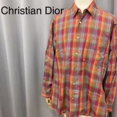 Christian Dior クリスチャン ディオール 長袖シャツ チェック柄