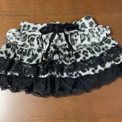 d.i.a.ヒョウ柄フリルミニスカパン
