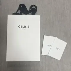 CELINE ホワイトショップ袋とレシートホルダーのサムネイル