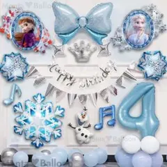 アナ雪 バルーンセット エルサ アナ オラフ 誕生日 飾り 6歳 アナと雪の女王