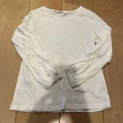 H&M ホワイト 長袖カットソー