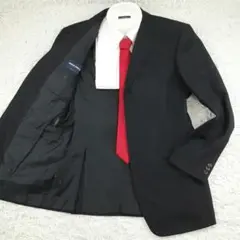 美品☆Giorgio Armani テーラードジャケット 46(M相当) 黒のサムネイル