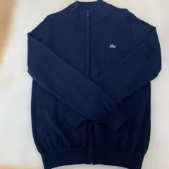 LACOSTE ラコステ ニットジップアップ カーディガン ネイビー