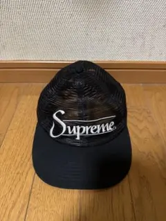 Supreme ブラック メッシュキャップ - メルカリ
