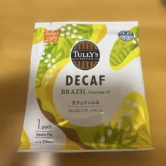 TULLY'S COFFEE ZIPS デカフェ ブラジル 1パックのサムネイル