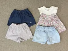 ショートパンツ100-110女の子 まとめ売り