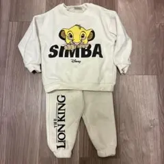 ZARA　ライオンキング　シンバ　スウェット　セットアップ　86サイズ