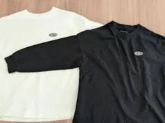 GU ロゴ入り長袖カットソー 130　2枚セット