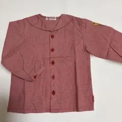 miki HOUSE 赤チェック 長袖シャツ 100