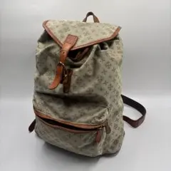 良品✨russet リュック ナイロン 巾着 総柄 レザー