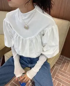 新品SeaRoomlynn シアーコンビ Volume トップス ホワイト