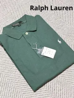 00s タグ付き新品未使用 ラルフローレン ポロシャツ 170 グリーンS相当