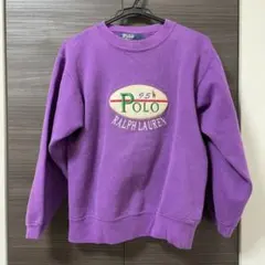 3万円相当 ポロバイラルフローレン パープル トレーナー USA 古着