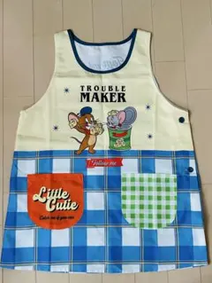 【美品】トムとジェリー ★保育園エプロン ★M-Lサイズのサムネイル