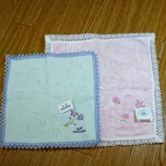 《新品 タグ付き》ローラアシュレイ・レノマ★タオルハンカチ