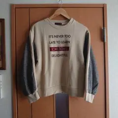 【B～C】ラブトキシック ラグラン チェック柄 トレーナー