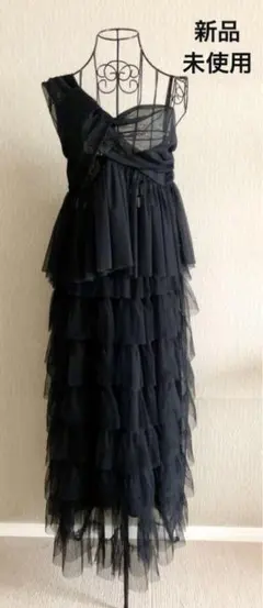 【新品未使用】チュールセット　チュールスカート　黒　ドレス　パーティー
