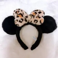 ミニーヒョウ柄カチューシャ