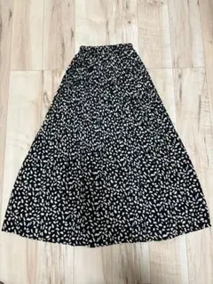 fifth ロングスカート　プリーツスカート フレアスカート　レオパード