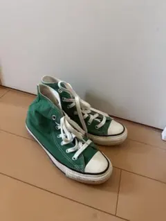 Converse グリーン ハイカットスニーカー