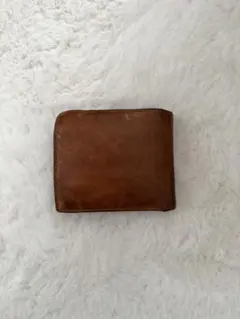 ブラウンレザー 二つ折り財布