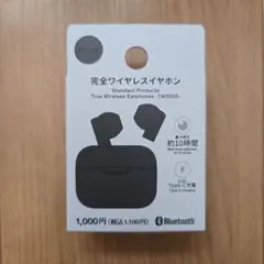 完全ワイヤレスイヤホン TWS005-BK ブラック