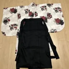 花柄 袴と上着のセット M