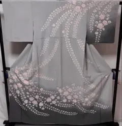 専用b247 正絹　袷　訪問着　辻ヶ花　着物