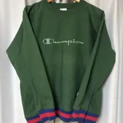 Champion リバースウィーブ 刺繍ロゴ 配色リブ 美品 S