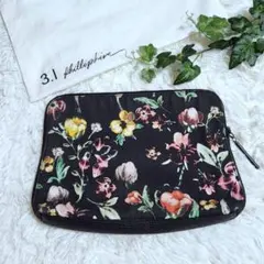 3.1 Phillip Lim スリーワンフィリップリム花柄クラッチ保存袋付のサムネイル