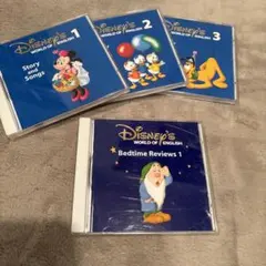 WORLD OF ENGLISH CD&DVD全セット Disney World of English CDセット 24枚 ディズニー 英語