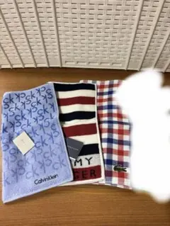 Calvin Klein ラコステ TOMMY ハンカチセット 3枚