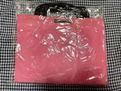 ボシュロム ピンク ナイロン トートバッグ マチ付き 多機能 29.5×26