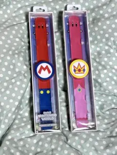 新品未開封 USJ パワーアップバンド ピーチ キノピオ 2本セット - メルカリ