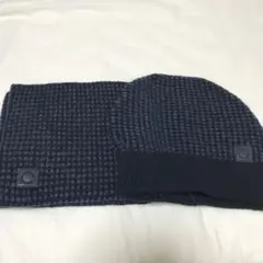 値下げしました　フェラガモ　お揃いカシミア　ニット帽子　マフラーのサムネイル