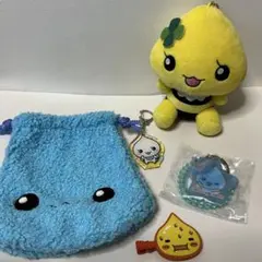 しずくちゃん　みるみるちゃん　ハニーちゃん　マスコット　キーホルダー　巾着