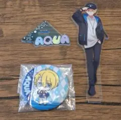 推しの子　一番くじ　アクアのアクリルスタンド 缶バッジつき