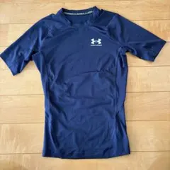 アンダーアーマー HEATGEAR コンプレッション 半袖 S ネイビー 美品
