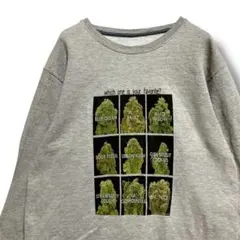 FAGV マリファナ スウェット グレー 大麻 ガンジャ ウィード Weed