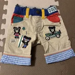 ⭐︎DOUBLE.B⭐︎ クマ刺繍 半ズボン