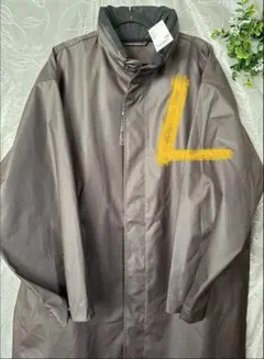 ユニクロ UNIQLO U コーティングロングコート　ダークブラウン　L