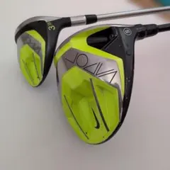 NIKE。VAPOR-＃1W、＃3Wセット品 。黒/黄緑