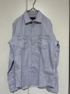 MICHEL KLEIN 長袖シャツ 46 ライトブルー