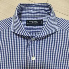 鎌倉シャツ　37/81 チェック柄ドレスシャツのサムネイル
