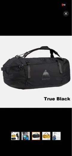 BURTON Multipath 90L ラージ ダッフルバッグ ブラックのサムネイル