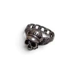​希少・完品 DIESEL ディーゼル スカルリング 22号　Silver925