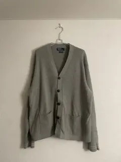 90s Ralph Lauren コットンカシミヤ レタードカーディガン