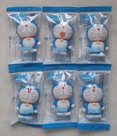 キャンドゥ　フラットポケッツ　ドラえもん　マスコット　⑥種セット